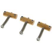 3 PONTETS LAITON RONDS TELECASTER GOLDO TLV1M "HARMONICS"