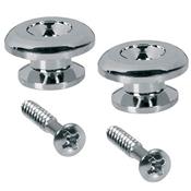 2 ATTACHE-COURROIE SOMMET PLAT 17mm NICKEL