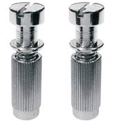 PAIRE DE RIVETS POUR CORDIER CHROME METRIQUE PROFOND