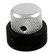 1 BOUTON ETAGE DOME NOIR/CHROME ALLPARTS