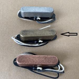 MICRO MANCHE TELE ERIC CUSTOM ALNICO V ANTIQUE BRASS