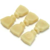 6 BOUTONS DE MECANIQUES TULIPE 3x3 BUTTERSCOTCH