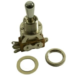 SELECTEUR TOGGLE 3P CHROME EMBOUT CHROME WD MUSIC