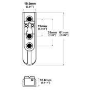 CHEVALET PONTET INDIVIDUEL BASSE CHROME GROSSES CORDES