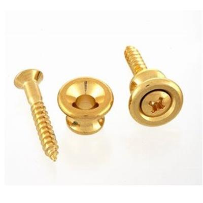 AP-6695-B02 Gibson Style Gold Strap Buttons Pair