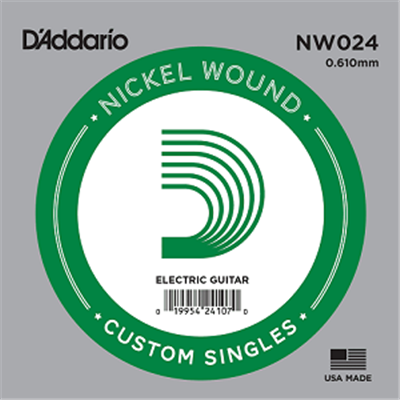 D'ADDARIO Wound Nickel Single String .024 (x5)