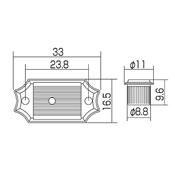 MECANIQUES 3x3 GUITARE GOTOH SD90 DOREES BOUTON OVALE
