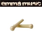 12 CHEVILLES GUITARE PLASTIQUE COULEUR IVOIRE 5mm