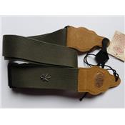 COURROIE GUITARE GAUCHO COTON VERT MILITAIRE