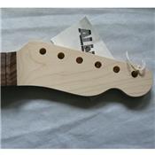 MANCHE TELECASTER ALLPARTS TRO-FAT PALISSANDRE 21 NON VERNIS 9.5" FAT