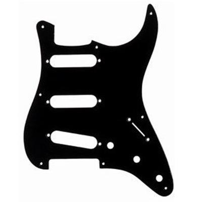 PICKGUARD STRAT SSS NOIR 8 TROUS 1 PLI ALLPARTS
