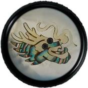 1 BOUTON DOME ROUND WARWICK NOIR DRAGON