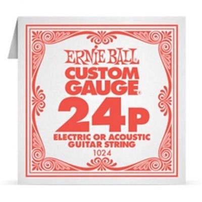 6 CORDES A L'UNITE ERNIE BALL SLINKY GAUGE 24
