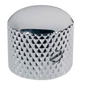 1 BOUTON METAL ROUND DOME CHROME 19x19x6mm