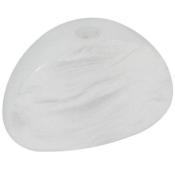 6 BOUTONS DE MECANIQUES DEMI-LUNE PEARLOID