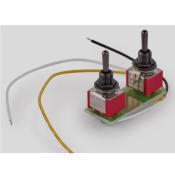 MEC DUO Mini Toggle Switch Noir POUR SPLIT