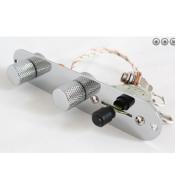 PLAQUE DE CONTROLE CABLEE TELECASTER 3 POSITIONS CHROME