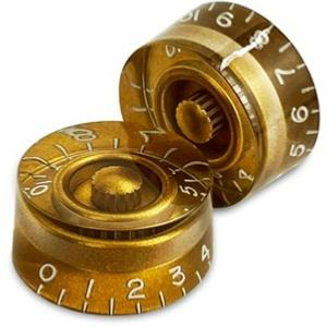 2 BOUTONS LOUPE DORES VINTAGE US ALLPARTS