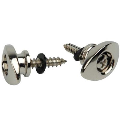 2 ATTACHE-COURROIE D'ADDARIO ELLIPTIQUES NICKEL