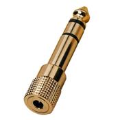 RACCORD 3.5 FEMELLE / 6.35 MALE STEREO DORE