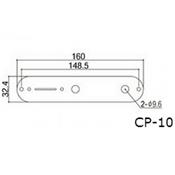 PLAQUE CONTROLE TELECASTER DOREE GOTOH + VIS 9,6mm