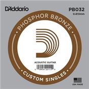 5 CORDES A L'UNITE D'ADDARIO FILEES PHOSPHOR BRONZE GAUGE 32