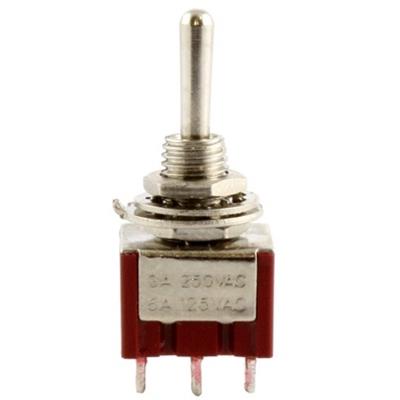 MINI SWITCH ON/ON/ON TIGE RONDE CHROME DPDT EP-4180-010