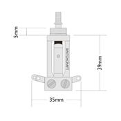 SELECTEUR TOGGLE 3P DROIT SWITCHCRAFT POUR 3 MICROS