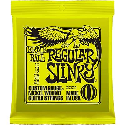 CORDES ELECTRIQUE ERNIE BALL 2221 REGULAR SLINKY 10-46