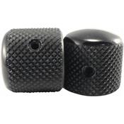 2 BOUTONS DOME ROUND NOIRS US ERNIE BALL 8x18x6,35mm