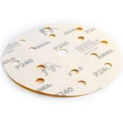 1 DISQUE A PONCER MIRKA GOLD 150mm 15TROUS GRAIN 240