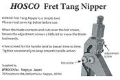 TANG NIPPERS PINCES A FRETTES MEDIUM HOSCO