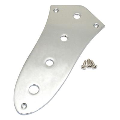 PLAQUE DE CONTROLE JAZZ BASS CHROME 4 TROUS 8mm