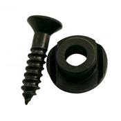 1 GUIDE CORDES GUITARE ROUND NOIR + VIS