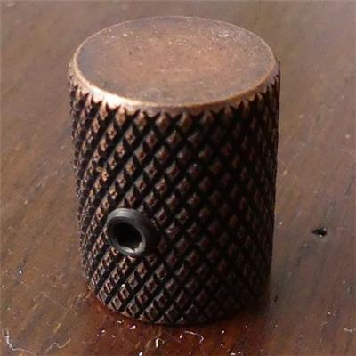 1 BOUTON DOME PLAT ANTIQUE BRONZE 18x18x6mm