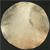 PEAU CHEVRE 12" DIAMETRE RASEE ET TANNEE