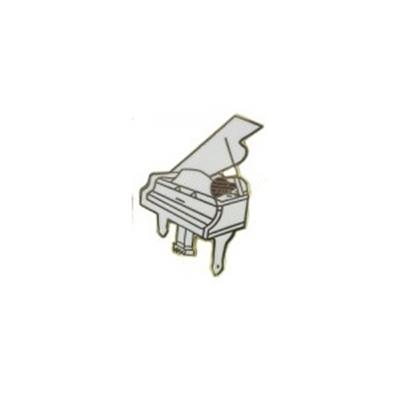 PIN'S EPINGLETTE PIANO A QUEUE BLANC