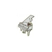 PIN'S EPINGLETTE PIANO A QUEUE BLANC