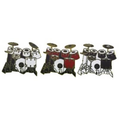 PIN'S EPINGLETTE BATTERIE DRUMS NOIR