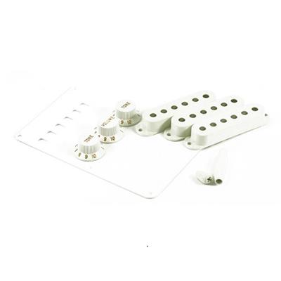 KIT STRAT VINTAGE PLASTIQUE FENDER BLANC