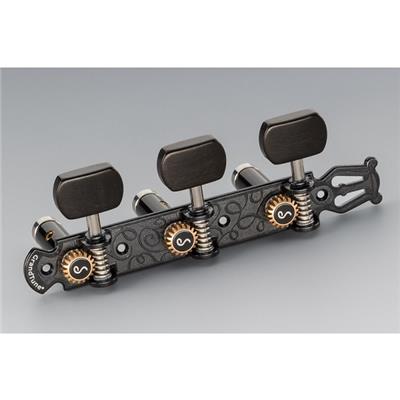 SCHALLER LYRA GRANDTUNE CLASSIC NOIR SATIN EBENE AXES BLANCS