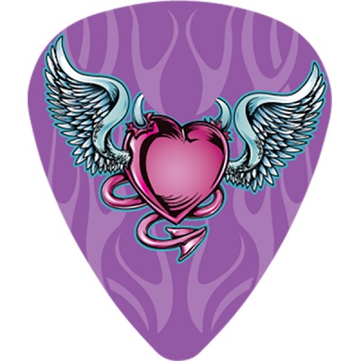 1 MEDIATOR HOT PICKS HEART N WINGS .88mm