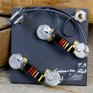 KIT CABLAGE LOLLAR LES PAUL AXES LONGS PAPER OIL .022