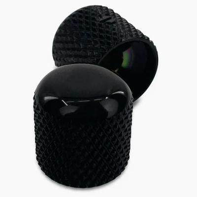 2 BOUTONS DOME NOIRS ALLPARTS 18,5x18.5x6.35mm