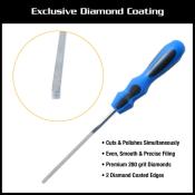 E-File - Diamond Coated Fret End Dressing File (MN830)