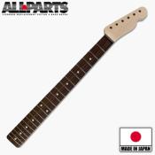 MANCHE TELECASTER ALLPARTS TRO-V PALISSANDRE 21 NON VERNIS 7.25" FORME EN V