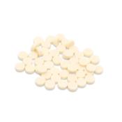 50 REPERES DE TOUCHE RONDS DOTS PARCHEMIN 6,35mm