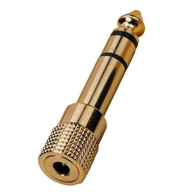 RACCORD 3.5 FEMELLE / 6.35 MALE STEREO DORE