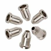 6 FERRULES GUITARE BULLET CHROME 7.8x6.3x12mm