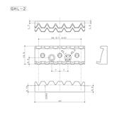 SILLET DE TETE FLOYD ROSE GOTOH GHL-2 43mm CHROME VISSE DESSUS